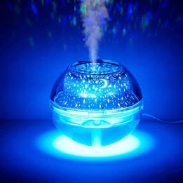 Humidificador Nuevo Modelo Led  Estrellas Luna 500ml Aromatizador Protector  RGB
