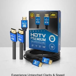 CABLE HDMI 2.0 4K 1.5m MULTIUSO TV PC LAPTOP PS PELICULAS JUEGOS TRABAJO