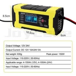 Cargador de Batería Inteligente 12v Reparación Auto Carro Moto Multifuncion Emergencia