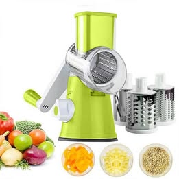 Molino Rallador Picador de Verduras 3en1 Giratorio Multiuso Cocina Hogar