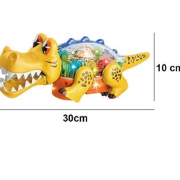 Juguete en Forma de Cocodrilo con Luces Giratorio para Niños Regalo