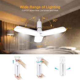Foco Ahorrador LED Nuevo Diseño de Moda Abanico Plegable