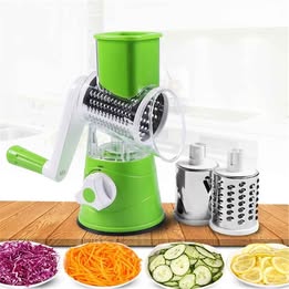 Molino Rallador Picador de Verduras 3en1 Giratorio Multiuso Cocina Hogar