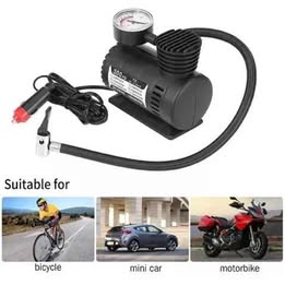 Mini Compresor Portátil Inflador Bomba Auto Carro Bicicleta Moto Pelota Inflables