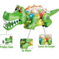 Juguete en Forma de Cocodrilo con Luces Giratorio para Niños Regalo