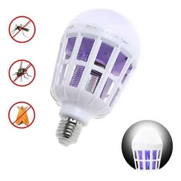 Lámpara Foco Mata Mosquitos Insectos Foco Luz Led Prevención