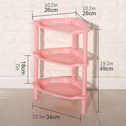 Estante Multifuncional Sincero 3 Capas de Plástico para Cocina y Baño