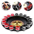 Juego de Ruleta de Shots 16 Vasos de Cristal para  Fiesta Diversión Amigos