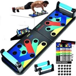 Tablero de Flexiones Multiuso 14en1  Portátil Fitness Ejercicio Deportes Entrenamiento Pecho Músculo