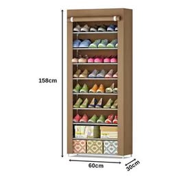Organizador de Zapatos 9 Pisos Estantes para 24 Parres Armable Portátil