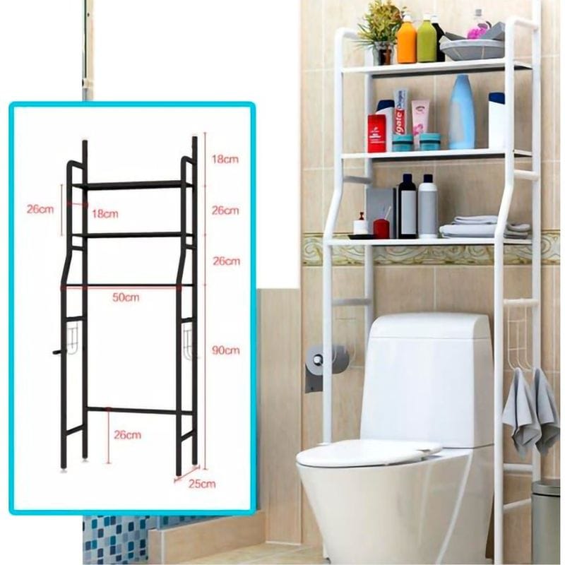 Organizador de Baño Desarmable Metálico Multifuncional Hogar Mueble Inodoro