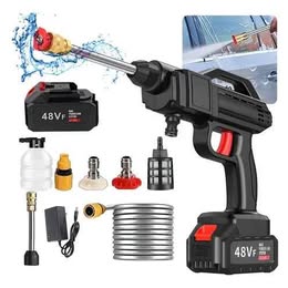 Lavadora de Alta Presión Hidrolavadora Portátil Recargable para Auto Carro Moto Bicicleta Camión Bus