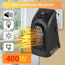 Mini Calefactor Ventilador Portátil Eléctrico 400w Calentador Frío Invierno