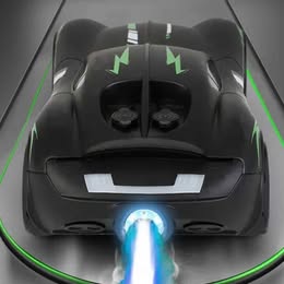 Carro Auto Eléctrico Control Remoto Acrobático Luces LED Vapor Juguete Niños