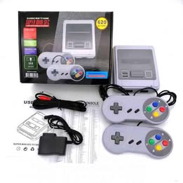 Consola de Juegos Clásicos Portátil con dos Controles 620 Juegos Regalo Cumpleaños Niños