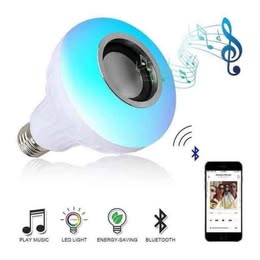 Foco Parlante Bluetooth Luces RGB Multiuso Música Iluminación Dormitorio Fiesta