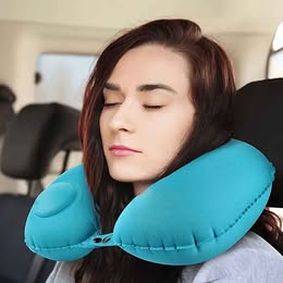 Almohadilla Inflable para Cuello Viaje Sueño Descanso Trabajo