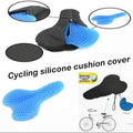 Asiento Montura de Gel para Bicicleta Suave Deportes Ciclismo Entrenamiento