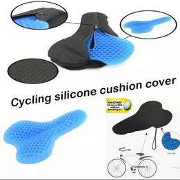 Asiento Montura de Gel para Bicicleta Suave Deportes Ciclismo Entrenamiento