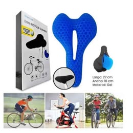 Asiento Montura de Gel para Bicicleta Suave Deportes Ciclismo Entrenamiento