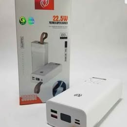 Batería Portátil 30000mAh Carga Rápida Power Bank Fuerte de Energía MacBook Laptop Celular Teléfono