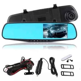Espejo Retrovisor Smart  Doble Camara Dvr Delantera Tracera Frontal Retro Auto Carro Vehículo