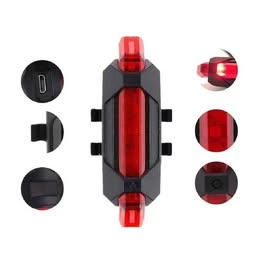 Luz Roja Freno para Bicicleta Recargable Multiuso