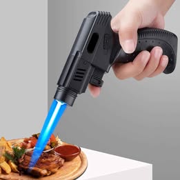 Soplete de Cocina Profesional Llama Azul Ajustable Herramienta de Flameado para Cocina y Bar Recarga