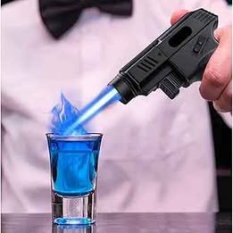 Soplete de Cocina Profesional Llama Azul Ajustable Herramienta de Flameado para Cocina y Bar Recarga