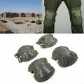 Rodilleras y Coderas de Protección Multiuso Seguridad Moto Policía Militar Trabajo Verde Kit Set
