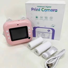 Camara Instantánea Infantil con Impresa Térmica 48MP Regalo Cumpleaños Fotos Recuerdos