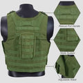 Chaleco Táctico Despliegue Rápido Ajustable con Accesorios Porta Estuche Seguridad Protección Airsof