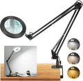 Lámpara LED 3 Tonos Con Brazo Soporte Plegable Metálico Ajustable Estudio Escritorio Trabajo Lupa