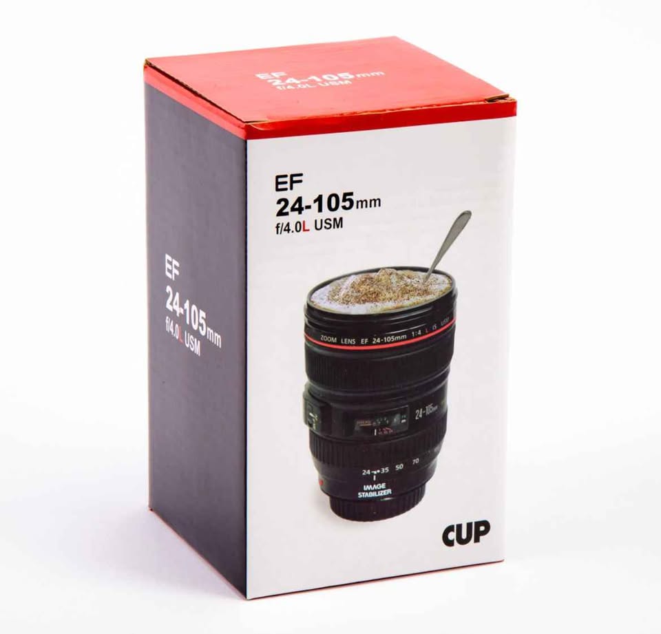 Vaso Cafetero Cámara Aluminio Multiuso Trabajo Regalo Cumpleaños