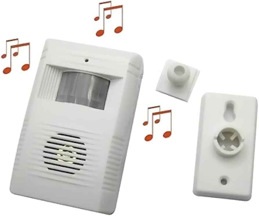 TIMBRE SENSOR DE MOVIMIENTO CON SONIDO ENTRADA TIENDA ALARMA CASA PROTECCIÓN
