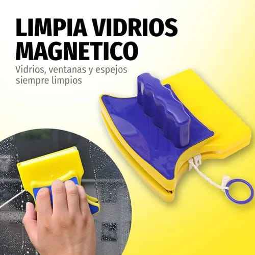 Limpia Vidrios Magnético Ventanas Multiuso Casa Trabajo Edificio