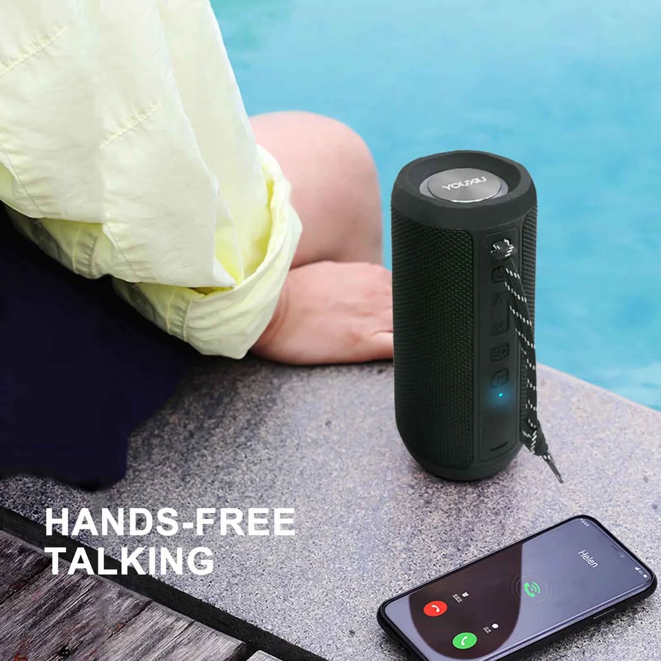 Parlante Altavoz Impermeable Tubular Portátil Recargable Bluetooth USB Fiesta Amigos