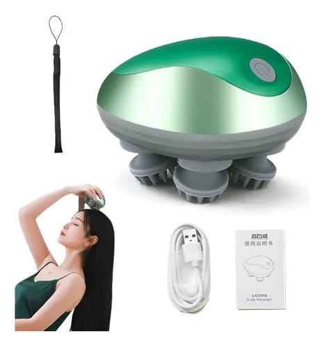 Masajeador Capilar Cabeza Cabello Multifuncional Recargable Varios Modos Antiestrés Cuidado Bellez