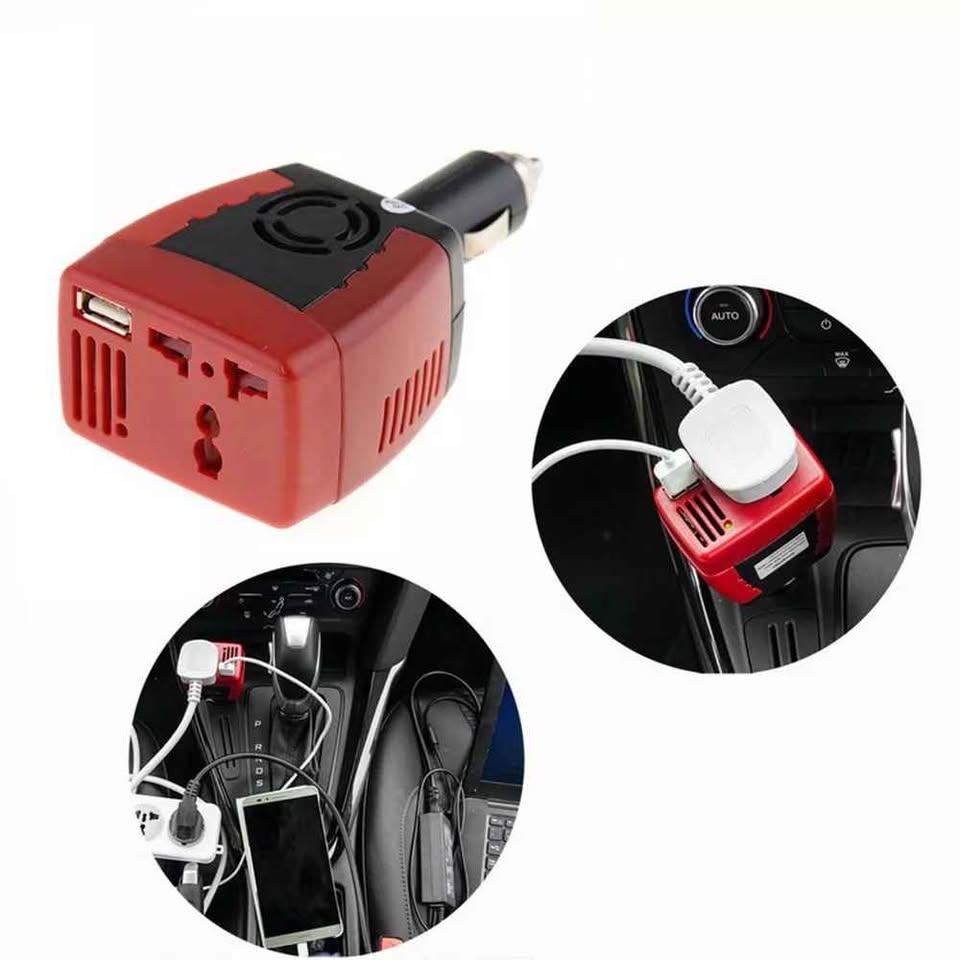 Convertidor Inversor de Auto Coche Carro 12v a 110v Multifuncional USB 150w