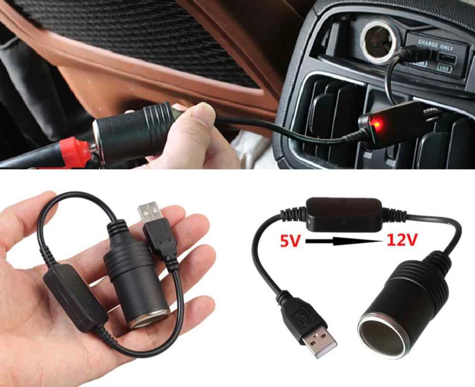 Adaptador Convertidor 12v a USB Multifuncional Auto Carro Vehiculo Electrónica
