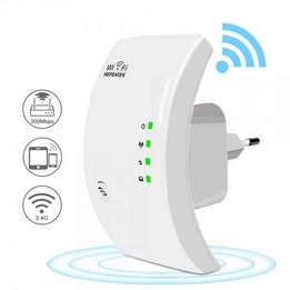 Repetidor de Señal Wifi Inalámbrico 300Mbps Internet Oficina Hogar Estudio Trabajo Laptop Computador