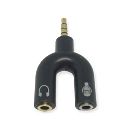 Adaptador Adaptador de Audio Separador De Señal Micrófono Y Audífono