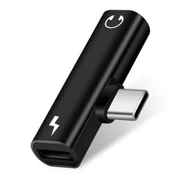 Adaptador Extensión USB Doble Tipo C  Multifuncional Convertidor  Cargador Celular Audio