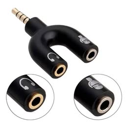 Adaptador Adaptador de Audio Separador De Señal Micrófono Y Audífono