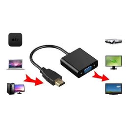 Adaptador Convertidor HDMI a VGA Multiuso Laptop TV Computadora PC Pantalla Trabajo Películas Video