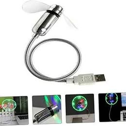 Mini Ventilador Led USB Multiuso Laptop Compu Auto Trabajo Electrónica