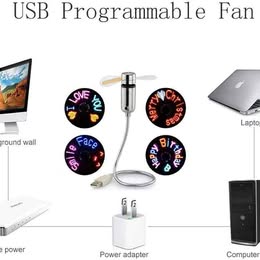 Mini Ventilador Led USB Multiuso Laptop Compu Auto Trabajo Electrónica