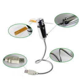 Mini Ventilador Led USB Multiuso Laptop Compu Auto Trabajo Electrónica