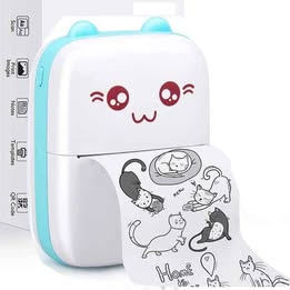 Mini Impresora Portátil Térmica Recargable USB  para Niños Multiuso Bluetooth