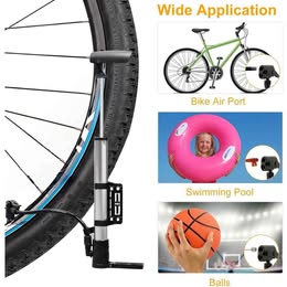 Bomba Inflador Multiuso Portátil  Mecánico Manual Pelota Balón Inflables Bici Moto